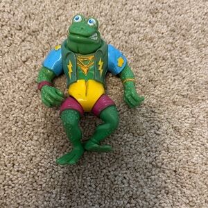Vintage 1989 Teenage Mutant Ninja Turtles Genghis Frog Action Figure TMNT